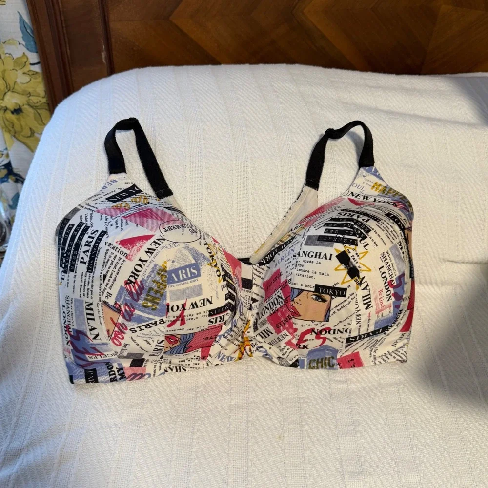 Torrid Dream Wireless Bra lightly lined lingerie top back smoothing Sculptin 40G